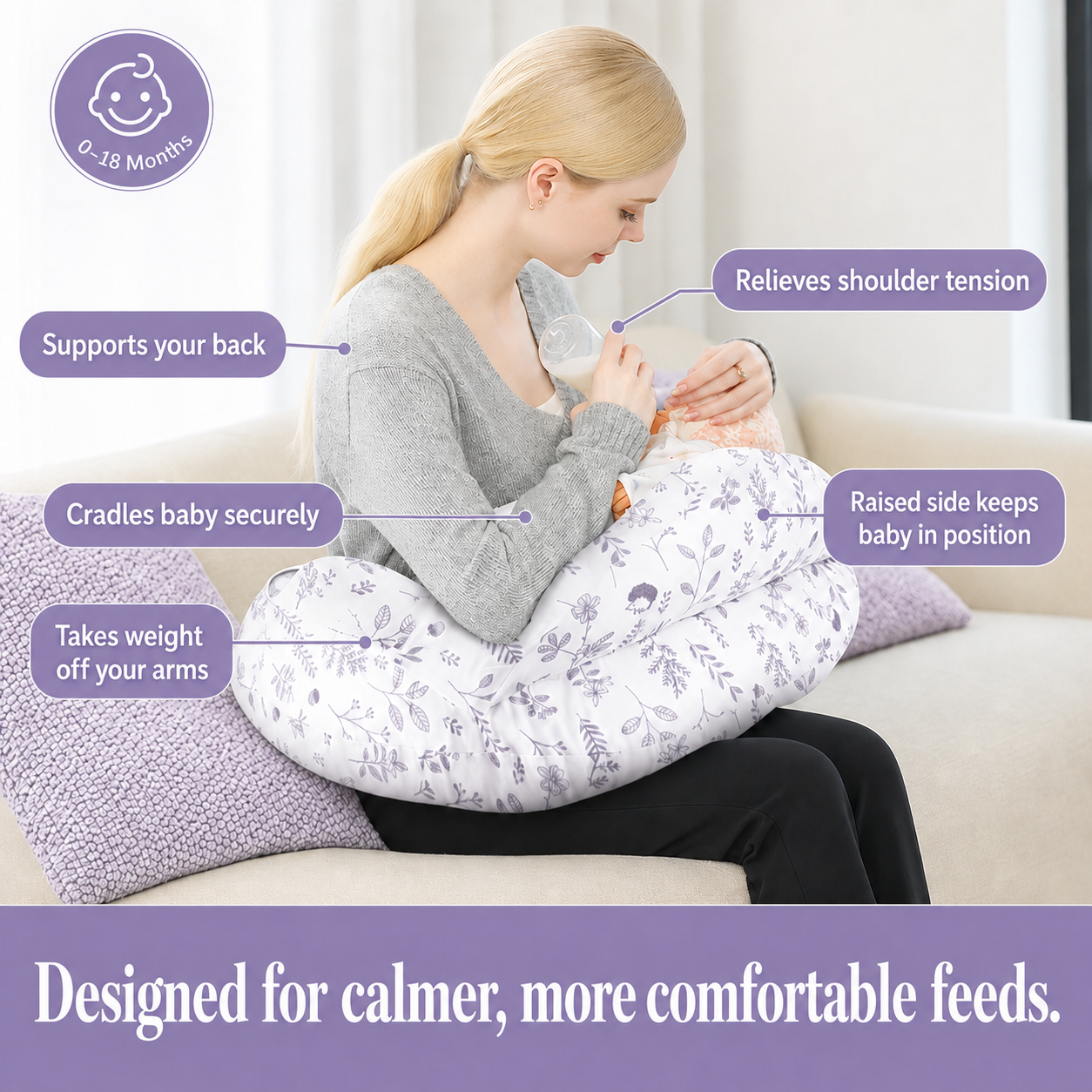 Elevayr Cloud™ Nursing Pillow
