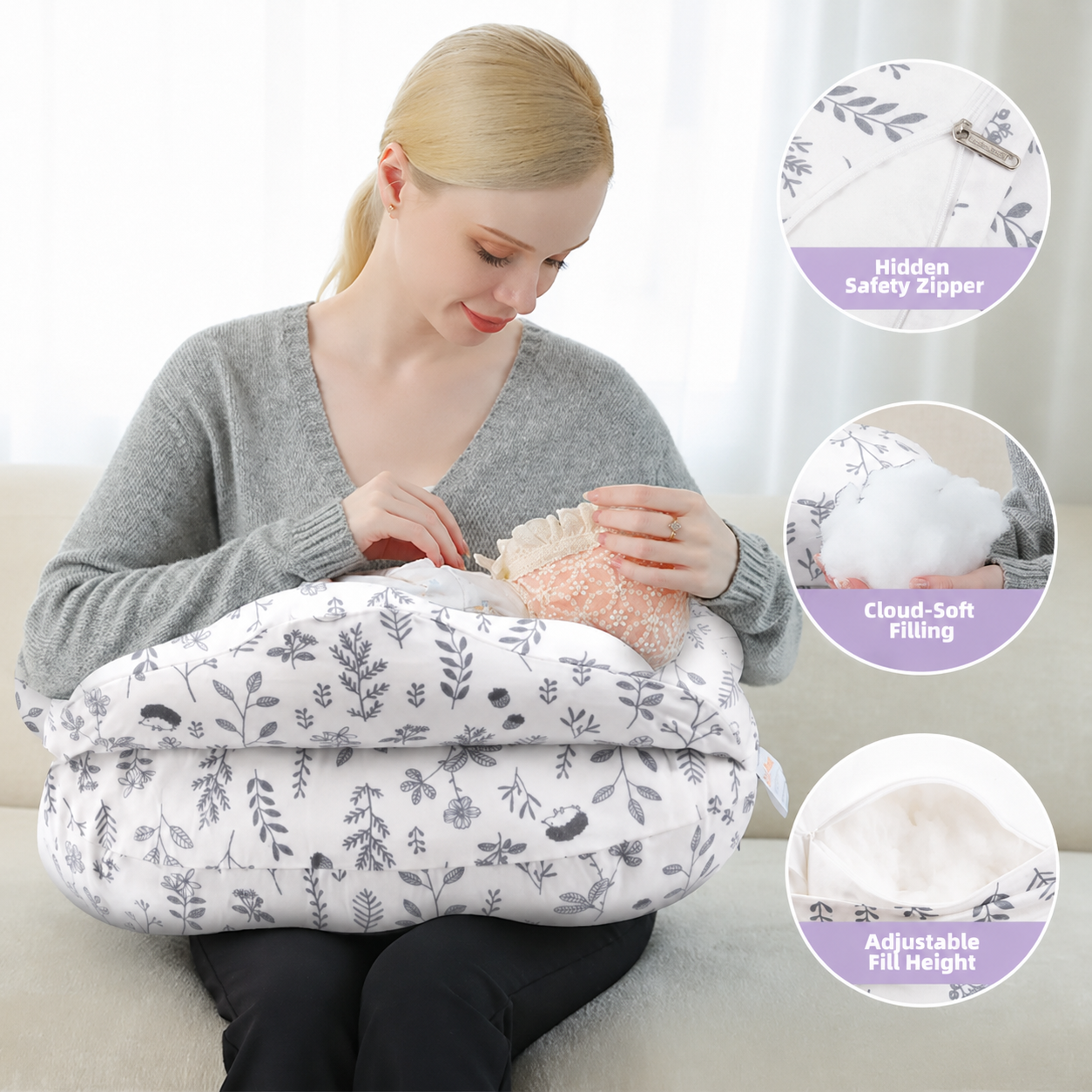 Elevayr Cloud™ Nursing Pillow